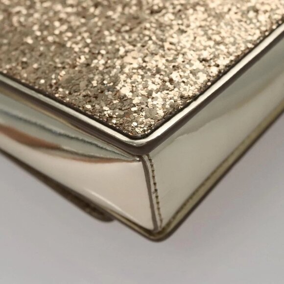Salvatore Ferragamo Shoulder Bag Sequin 2way Gold Auth 108329 - Picture 5 of 16